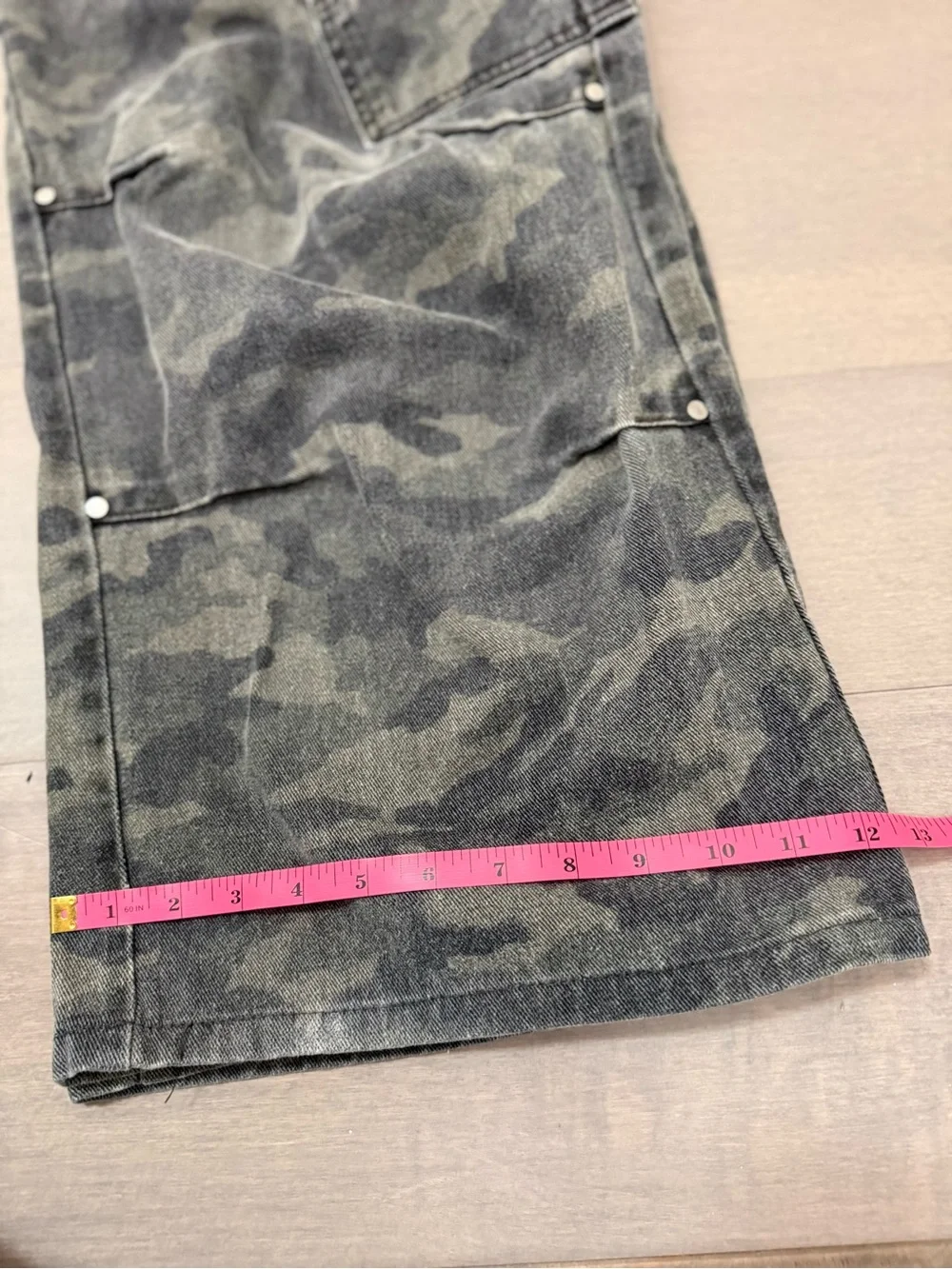 Men's Camo Cargo Pants - Olive Green
